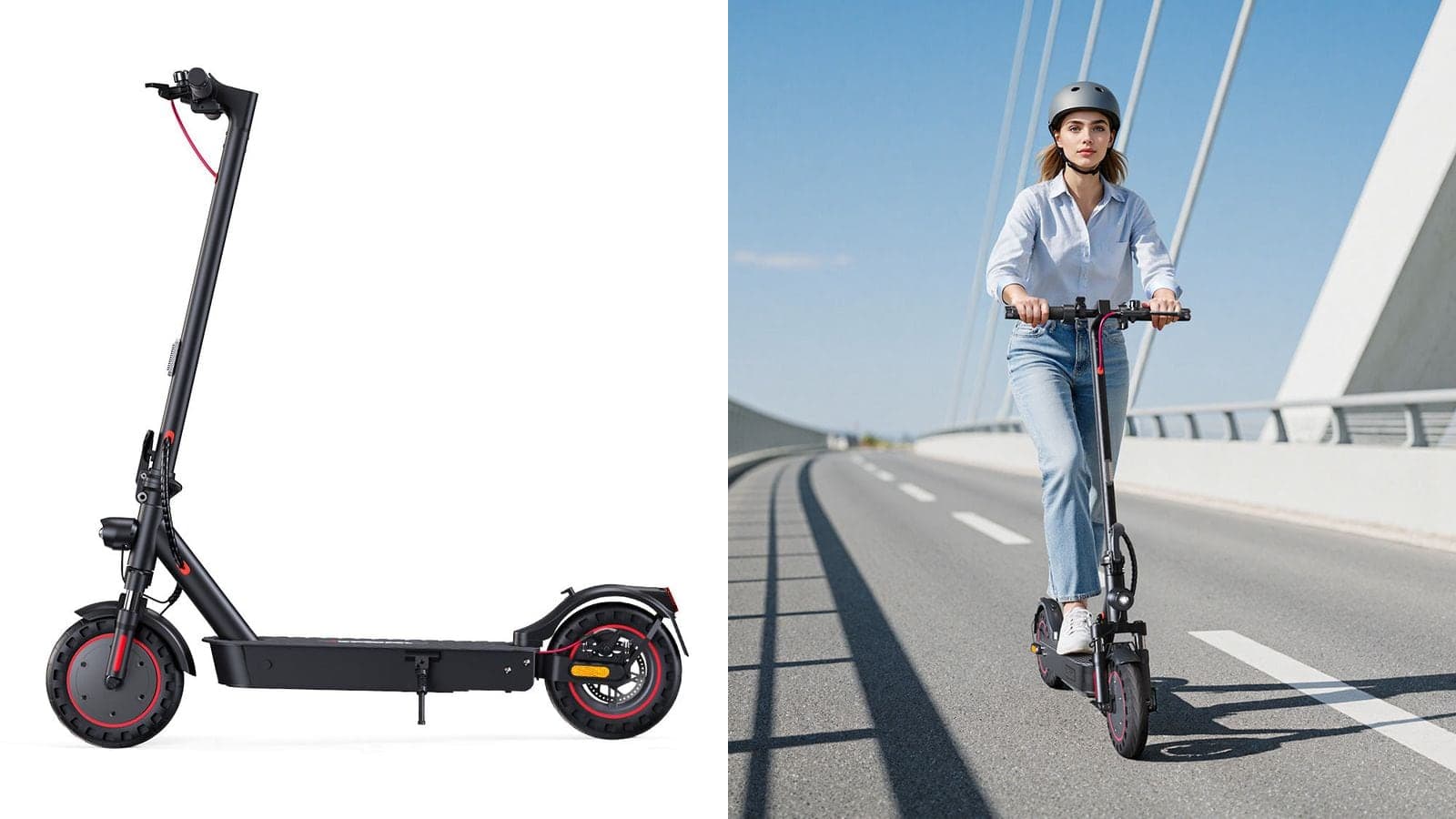 iScooter i9Ultra: tömör gumis városi roller 40 km-es hatótávval