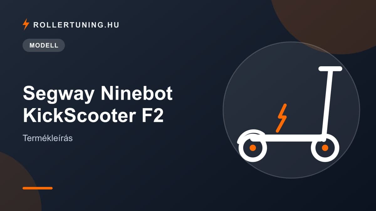 Segway Ninebot KickScooter F2 – Termékleírás – illusztráció