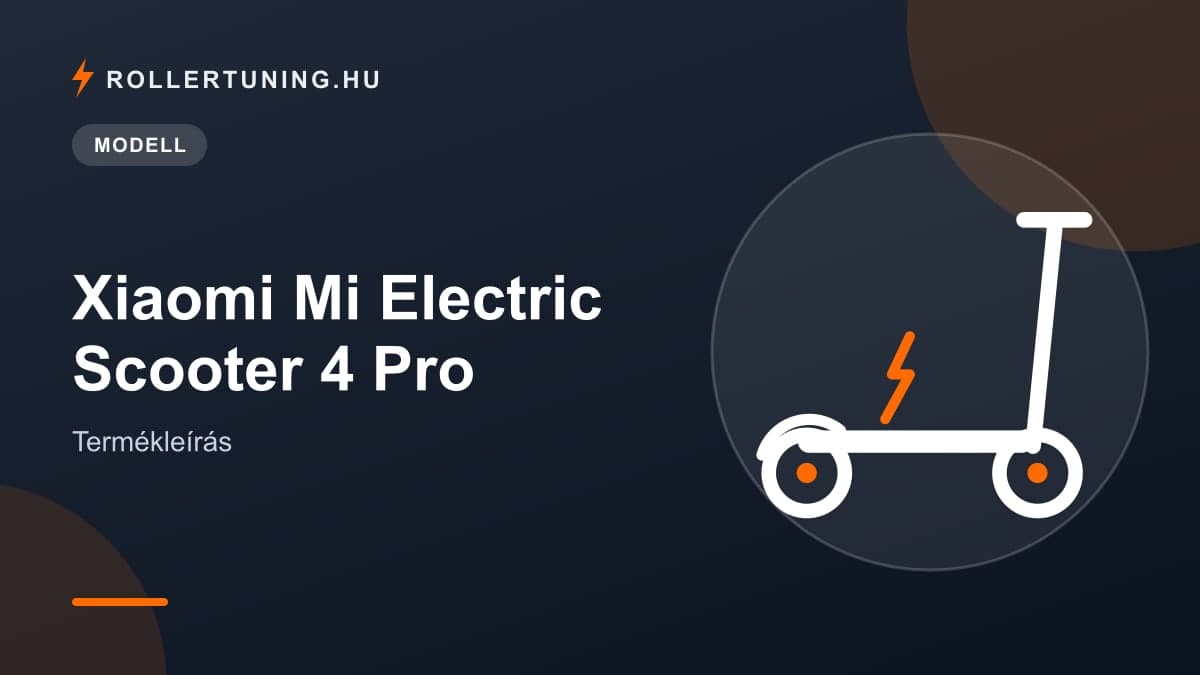 Xiaomi Mi Electric Scooter 4 Pro – Termékleírás – illusztráció