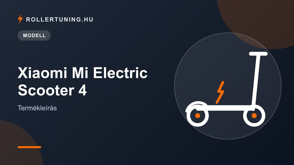 Xiaomi Mi Electric Scooter 4 – Termékleírás – illusztráció