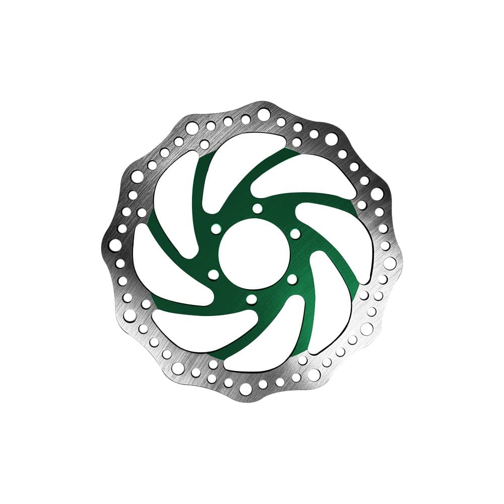 R6 160mm féktárcsa + 48mm furatkör diameter (3 szín) (zöld)