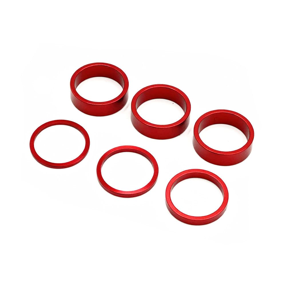 Kormány riser rings piros/arany/kék/fekete 6 db (piros)
