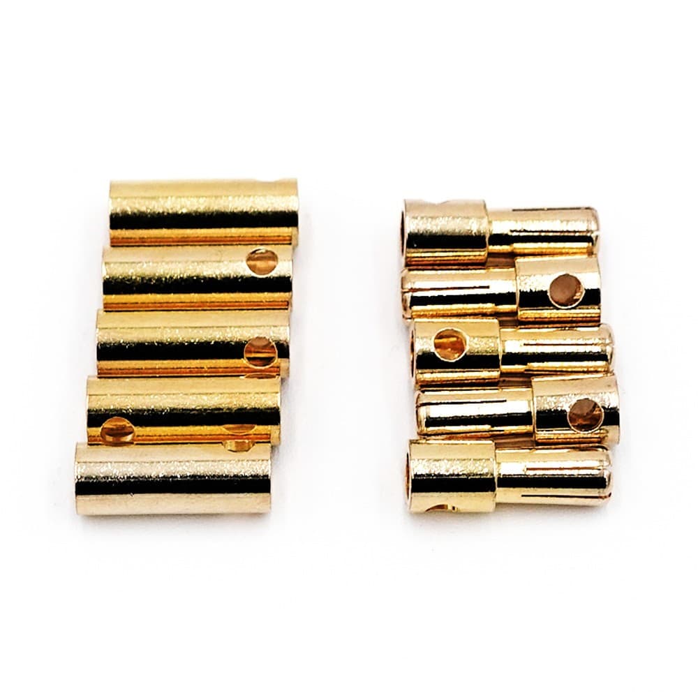 5.5mm banana csatlakozók X10 (5Male+5Female)