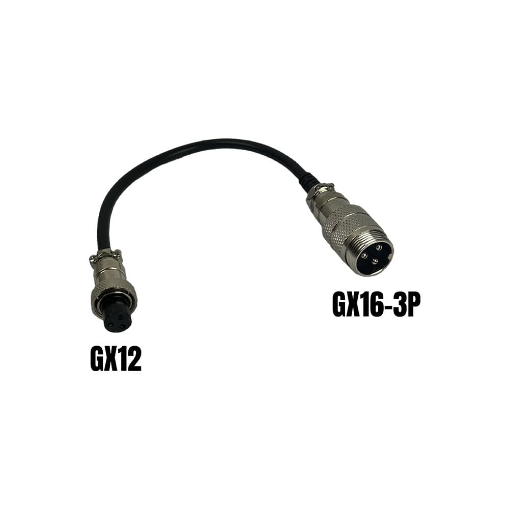 GX16-3P apa to GX12-3P anya adapter