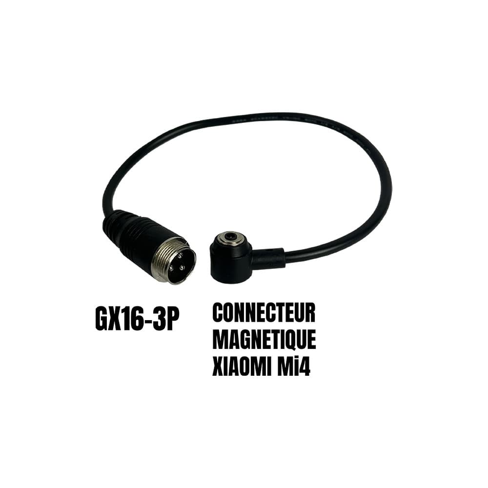 Adapter GX16-3 pins apa to Xiaomi Mi4 mágneses csatlakozó
