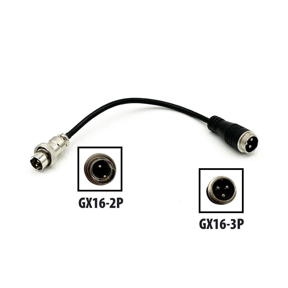 GX16-3P to GX16-2P Nami adapter