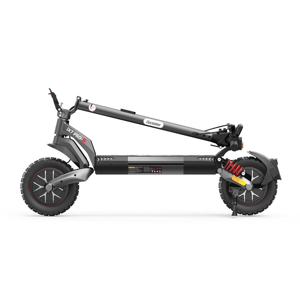 Az összecsukott iHoverboard iX7Pro elektromos roller oldalról