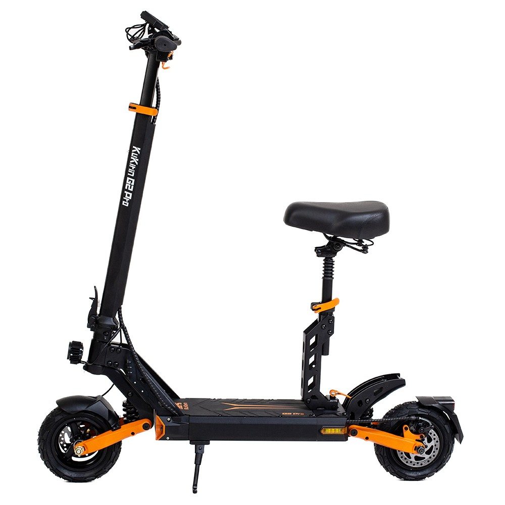 A KuKirin G2 Pro elektromos roller levehető üléssel, oldalról