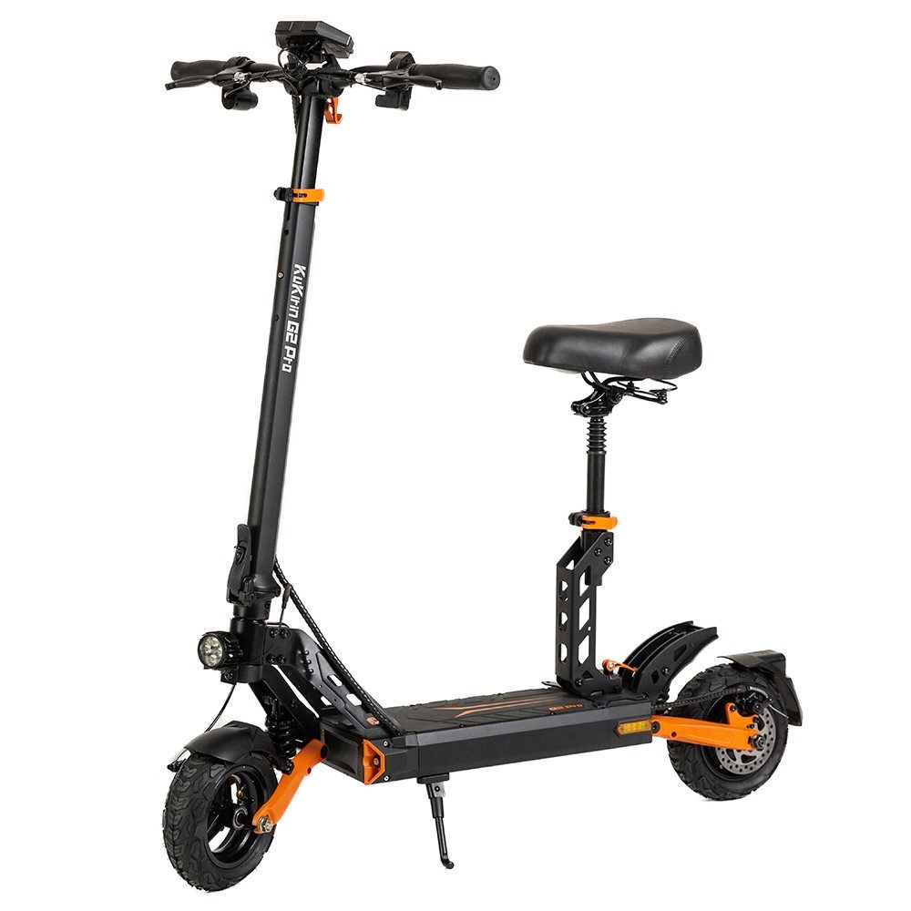 A KuKirin G2 Pro ferdén elölről, felszerelt üléssel